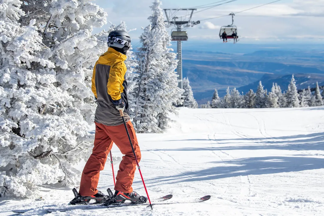 Man on skis